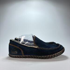 SOREL Dude Moc Suede Shoes Blue Cozy & Warm Comfort NM2025-591 Men's Size 9